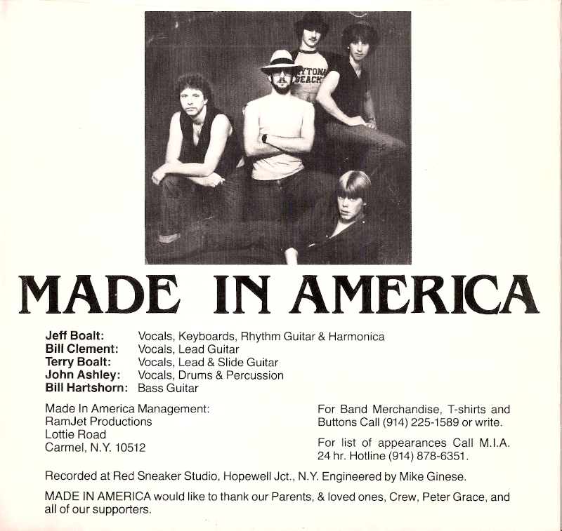 Made in America 45 RPM Sleeve - Back